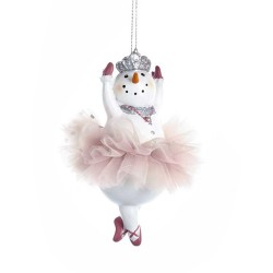 Ballerina sneeuwpop ornament