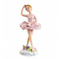 Figurine ballerina roze